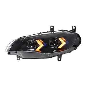 For 08-14 <b>Headlight</b> Assembly E71 Modified New Dual-color <b>LED</b> 12V Daytime Running Light Lens 12V <b>LED</b> <b>Headlights</b> for 08-14 Headlig - Product Image 3