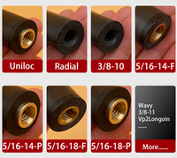 Banniball Versi Terbaik 11.8mm Tip 3/8*11 Ujung Tongkat Biliar Serat Karbon Murni Pilihan Sambungan Tip