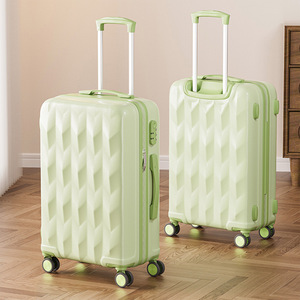 Green Grass 24 Inch Trolley <b>Suitcase</b> With 360 Degree Spinner Wheels Durable Zipper Closure Unisex Leisure Travel <b>Suitcase</b> - Product Image 1