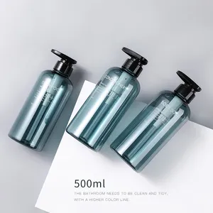 Botol Plastik PET untuk Sabun Tangan Cair, Wadah Botol dan Sampo, Warna OEM, 500Ml, 16Oz