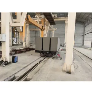 Blocos de fabricação aac, linha de produção do bloco do tijolo da máquina aac aerada do concreto