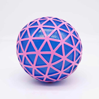 Squeezing Stress Tpr Bouncing Toy Ball Jouet Illuminé pour Enfants Maille LED Clignotant Balle Élastique