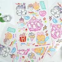 Service OEM ODM Hercter, faible MOQ, logo personnalisé, usine, autocollant Washi Ocean pour la décoration de chambre Otaku