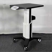 Chariot de physiothérapie laser portable en métal moderne pour les soins esthétiques du visage à bulles, les spas, les salons et l'hôtellerie