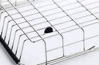 Égouttoir à vaisselle en fil métallique pour armoire, organisateur de comptoir de cuisine multifonctionnel, panier de séchage rectangulaire pour vaisselle