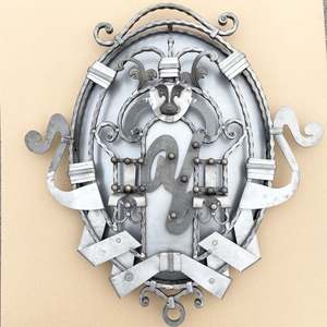 नवीनतम मुख्य गेट डिजाइन धातु के गहने बाड़ पैनल रोसेट सजावट के लिए लोहे को लपेटे - Product Image 2