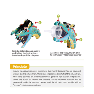 Hot Diy Creative KT Board Aspirateur Jouets Expérimentaux pour Enfants À La Main Kit De Matériel Fait Maison Ensemble Jouet Aspirateur - Product Image 3