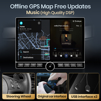 Radio de Coche Junsun de 13 Pulgadas con Pantalla QLED y Sistema Android para VW T5 Multivan Transporter 2008-2015, Reproductor de DVD para Coche, Unidad Principal Estéreo Multimedia
