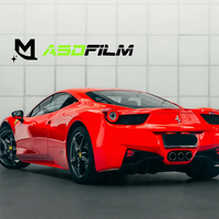 Film de protection de carrosserie rouge ASDFilm brillant ultra-flexible en TPU 7,5 mil auto-réparant avec technologie Air Release, changeant de couleur, hydrophobe, rouleau personnalisé