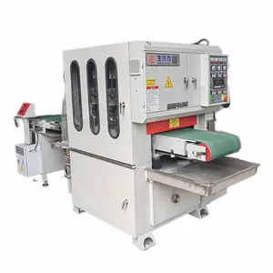 High Productivity Automatic Feeding Metal Plate Flat Surface Grinding Buffing Polishing Machine for saw blade knife hardware