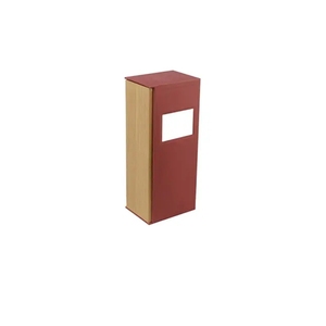 Caja de Regalo para Vino con Base de Papel Recubierto de MDF Reciclable, Tapa de Cartón, Material de Madera, Forma Cúbica, Personalizable - Product Image 4