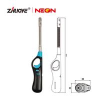 Briquet torche de cuisine puissant en plastique MK, allume-bougie électronique, briquet long pour grillades et barbecue