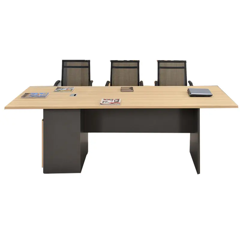 Простая тарелка большой стол для переговоров, конференц-зал, прямоугольный офисный стол, может быть сращен, стол для переговоров