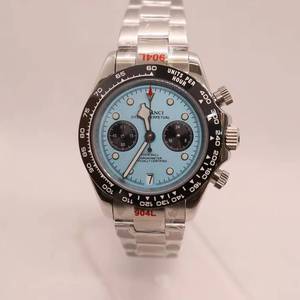 Montre à quartz pour homme, étanche, bon marché et tendance, avec boîtier rond en acier inoxydable et mouvement japonais VK62, fabriquée par un fournisseur. - Product Image 1