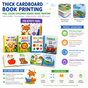Impression de livres éducatifs personnalisés OEM ODM pour enfants : premières <span class=keywords><strong>mots</strong></span>, couleurs, formes, livre d'apprentissage pour enfants - Product Image 3