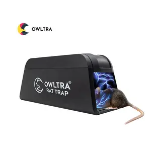 [OWLTRA] การควบคุมระยะยาวผลิตภัณฑ์ควบคุมศัตรูพืช Ratzapper เมาส์ไฟฟ้าแบบใช้ซ้ําได้กับดักหนูนักฆ่ากับดักเมาส์