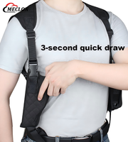 Étui dissimulé en nylon pour sous-bras, double porte-chargeur, sacoche tactique pour ceinture de ceinture pour sports de plein air