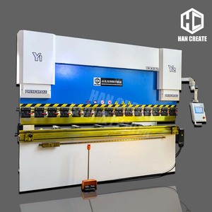 Prensa Plegadora CNC HanCreate 125t/3200 TP10S Semiautomática con Motor y Rodamientos para Procesamiento de Chapa de Acero Inoxidable - Product Image 1