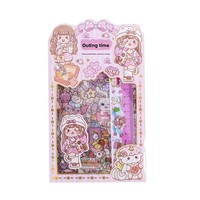 Kit de stickers marque-pages mignons pour journal créatif DIY, style Instagram, en PET, pour filles, idéal pour les élèves du primaire – Cadeau parfait
