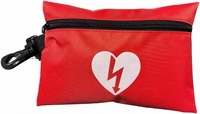 Kit d'entraînement aux premiers secours AED avec CPR, gants, rasoir, ciseaux, compresses de gaze et lingettes nettoyantes