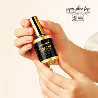 SAGALAGA Top Coat Professionnel pour Ongles avec Pinceau Doux Amélioré 15ml – Longue Durée, Sans Bavures, Fourniture en Gros pour Techniciennes Ongulaires