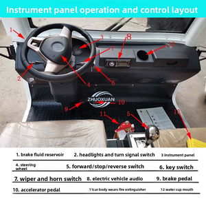 Carrito de Golf Eléctrico Blanco para 4 Pasajeros, Batería de Plomo-Ácido de 60V, Modelo 2025, 2025SDZX12PTPR300 - Product Image 5