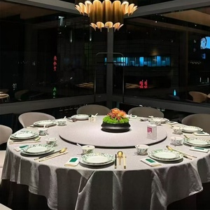 Wholesale Cotton-Polyester <b>Tablecloth</b> for Wedding Thicken Large Size Handmade Linen Polyester Solid Color Woven Heavy Fabric - Product Image 4