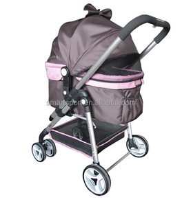 Hersteller Fabrik Großhandel kunden spezifische leichte abnehmbare Hund Haustier Kinderwagen <span class=keywords><strong>Jogger</strong></span> schöne faltbare Träger für Haustiere - Product Image 3