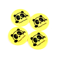 Cetakan segitiga murah logo kustom logo kustom oem token stempel warna-warni koin plastik timbul
