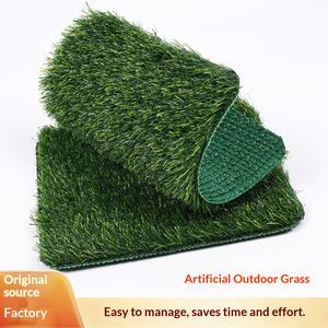 Gazon artificiel QIZHI, norme nationale transfrontalière, vert, épaissi, réaliste, pour parcs d'attractions extérieurs, écoles, sports et fitness - Product Image 3