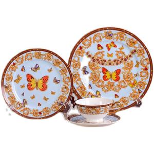 Meilleures ventes 4 pièces Ensembles de salon de luxe européens Décoration intérieure Ensembles de vaisselle en porcelaine - Product Image 6