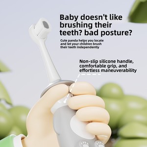 Spazzolino da Denti in Plastica con Setole Morbide a Forma di Panda, Design per Bambini 2-6 Anni, per la Dentizione e la Pulizia dei Denti - Product Image 4