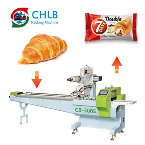 Ngang Wafer bánh quy máy đóng gói thực phẩm máy đóng gói bánh mì máy đóng gói