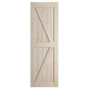 Rhetech BSCI cấp giấy chứng nhận k-frame thiết kế hiện đại chưa hoàn thành rắn gỗ thông cửa cho nhà nội thất sàn gỗ trượt <span class=keywords><strong>Barn</strong></span> cửa - Product Image 2