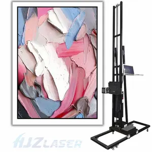 Impresora de pintura de pared de chorro de tinta 3D para decoración del hogar, máquina de impresión de murales de pared para cemento, cerámica, vidrio, madera, Metal