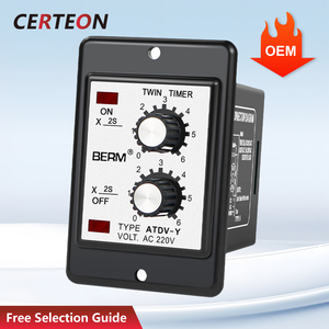 Relais temporisé cyclique <span class=keywords><strong>ATDV</strong></span> Y à double temporisation réglable de 3 secondes à 60 minutes AC220V Relais temporisé - Product Image 1