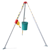 Équipement de lutte contre l'incendie et accessoires de style SCBA Yuexiang YX-JSJ1200LB, trépied de sauvetage pour le levage, sécurité, accès aux espaces restreints
