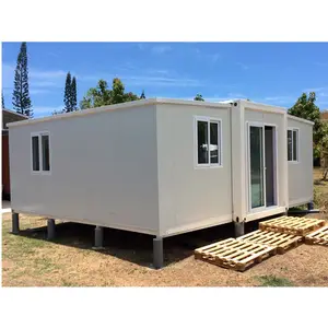 Foldable Extendable Mobile Tiny Building20ft 40Ft Fireproof Precast Wall Panel Steel Structure House On A Slope Prefab Home