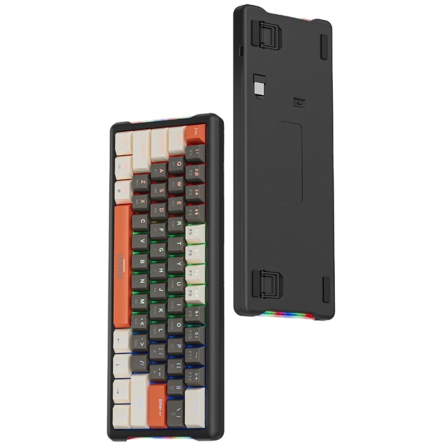 K610 New Mechanical 61 Keys USB Type-C Wireless Plug and Play RGB Gaming Laptop Keyboard
