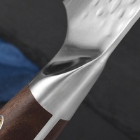 Couteau de chef Telstar CK-394 Hammer Forge, couteaux turcs, acier Damas VG10, acier inoxydable, manche en bois de fer du désert, 8 pouces, 58-62HRC