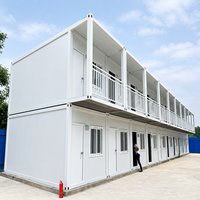Maison conteneur portable sur mesure à ossature acier pour dortoirs de travailleurs, bâtiment préfabriqué pour camp de travail