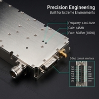 Modul Amplifier RF pasif Broadband frekuensi tinggi, untuk pengujian komunikasi FPV menggunakan modul penguat daya GaN