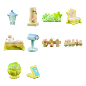 Micropaisaje casa para niños jardín pequeños adornos DIY decoraciones románticas serie Rosa adornos artesanía de resina - Product Image 5