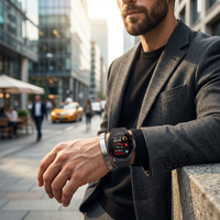 Autonomie de la batterie de 7 jours, suivi de l'exercice et de la forme physique, données de santé physique, montre connectée, assistant vocal IA + montre avec appels Bluetooth