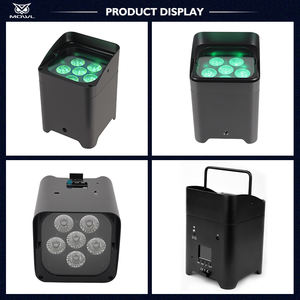بطارية زفاف 6*18 واط DJ في 1 DJ تعمل بالطاقة rled Uplight WIFI لاسلكية DMX - Product Image 6