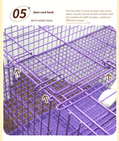 Cage en fil métallique Modèle 26 pour reptiles et oiseaux, cage de course intérieure, construction robuste, plateau en plastique, lit de présentation, fabriqué à Hebei