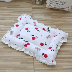 Floral Pet <b>Mat</b> Rectangle Soft Cat Bed Lace Cushion For Cats Hand Washable - Product Image 4