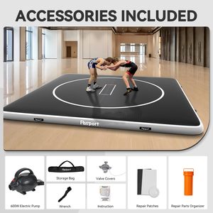 <span class=keywords><strong>Tapis</strong></span> <span class=keywords><strong>de</strong></span> gymnastique <span class=keywords><strong>gonflable</strong></span> antidérapant pliable et portable en PVC OEM <span class=keywords><strong>de</strong></span> <span class=keywords><strong>3m</strong></span>, 4m, 5m pour l'entraînement <span class=keywords><strong>de</strong></span> Jiu Jitsu, BJJ, MMA, Judo - Product Image 2