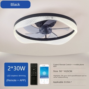 ไฟห้องนอนแบบไม่มีพัดลมไร้ใบพัดป้องกันดวงตาแบบเต็มสเปกตรัมมองไม่เห็นไร้เสียงสำหรับห้องอ่านหนังสือห้องรับประทานอาหาร - Product Image 5