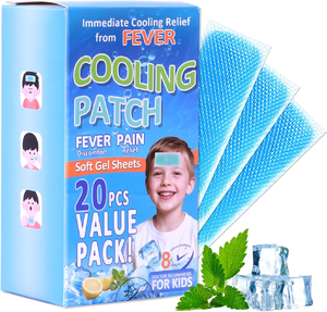 Bantalan Gel pendingin demam, Temp medis pereda demam, plester Kesehatan Medis - Product Image 1